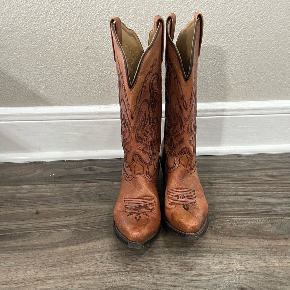Brown Heeled Boots